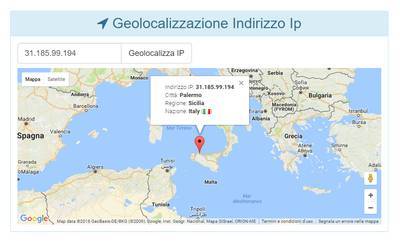 Geolocalizzazione IP