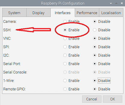 Raspberry Pi - Enable SSH