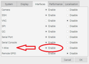 Raspberry Pi - Enable 1-wire