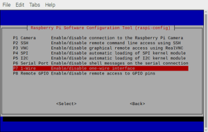 Raspberry Pi - Enable 1-wire interface