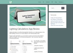 Lighting Calculations app review