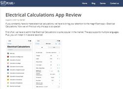 Electrical Calculations app review (app pearl)