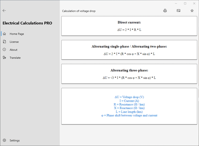 electrical_calculations_windows_screenshot_formulas