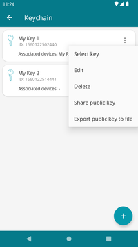 RaspController - Export public key