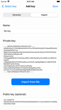 RaspController - Add SSH Key