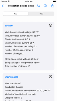 Photovoltaic Calculations - Protection device sizing
