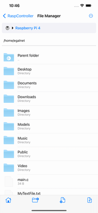 RaspController - File manager