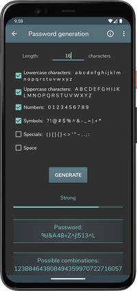 Computer Science Calculations - Password generation