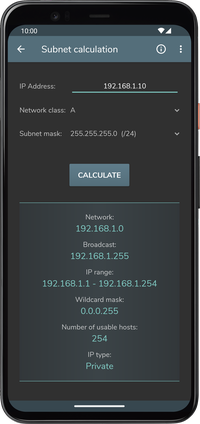Computer Science Calculations - Subnet calculation
