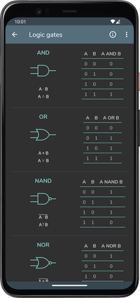 Computer Science Calculations - Logic gates