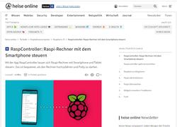 RaspController: Raspi-Rechner mit dem Smartphone steuern